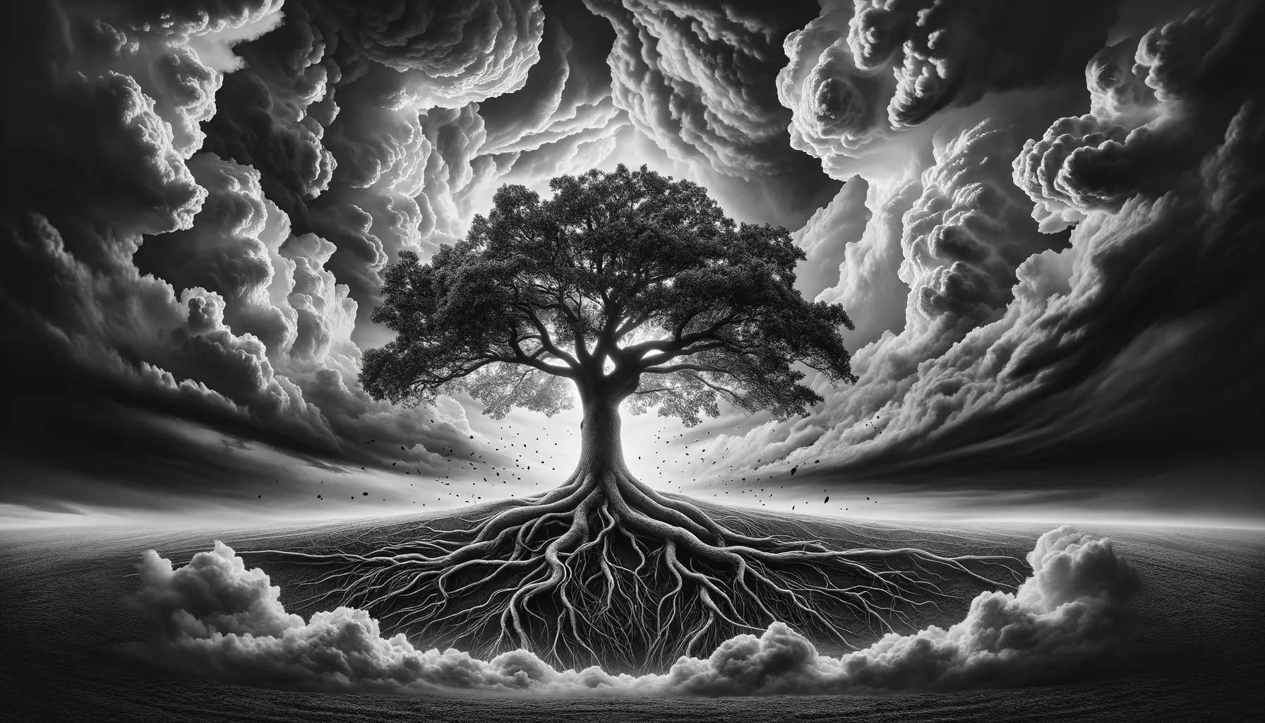 In the relentless storm of judgment, like the steadfast oak, our resilience roots us deeply, allowing love to stand tall and unwavering. This image is a tribute to the enduring power of age-gap connections, undiminished by the winds of criticism.