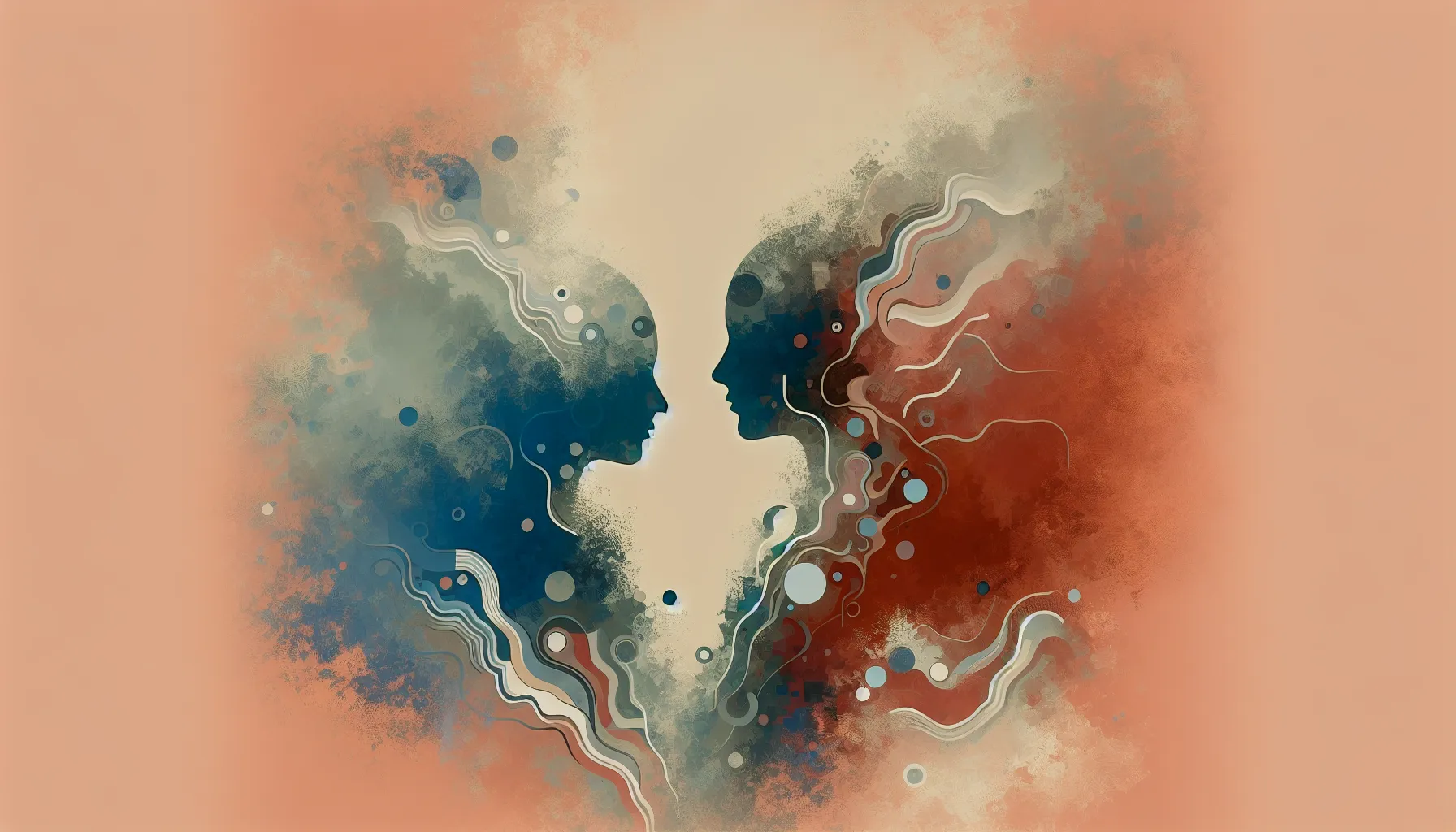 <strong>Between Us, an Unspoken Distance:</strong> As the vibrant hues of intimacy fade to muted tones, the gap widens, reflecting the unvoiced void in a once-passionate connection.