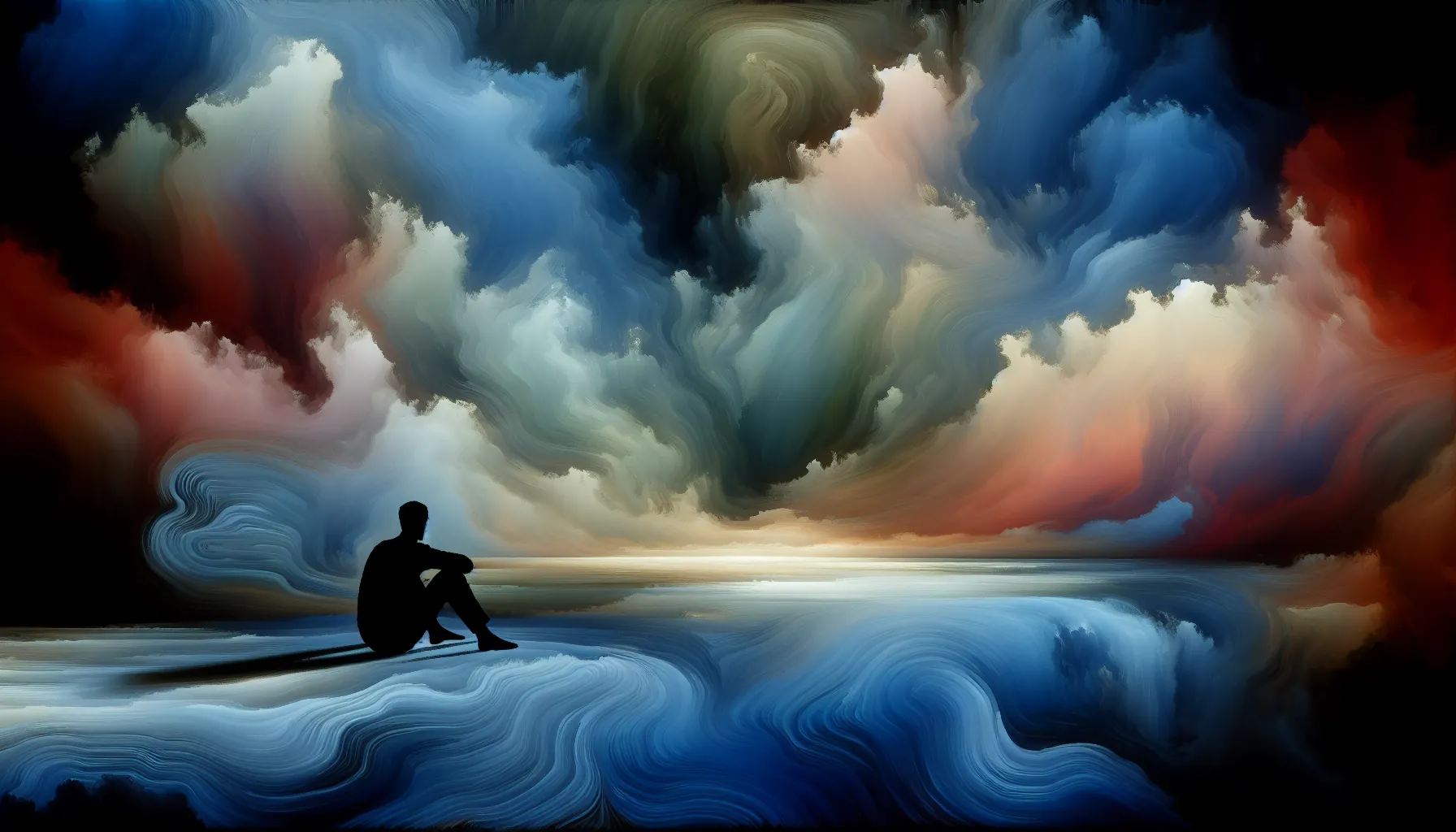 <strong>Serenity in Solitude:</strong> A visual metaphor for the quietude men seek amidst life's storms, reflecting the silent strength found within.