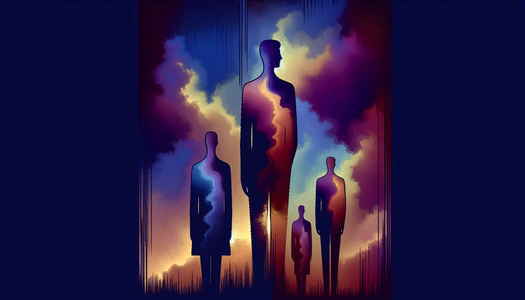 In the twilight dance of silhouettes, each figure, tall or short, plays a pivotal role in the intricate ballet of attraction. The varying heights, bathed in a celestial glow, remind us that the allure of stature intertwines with the essence of personal worth and the enigmatic forces of desire.