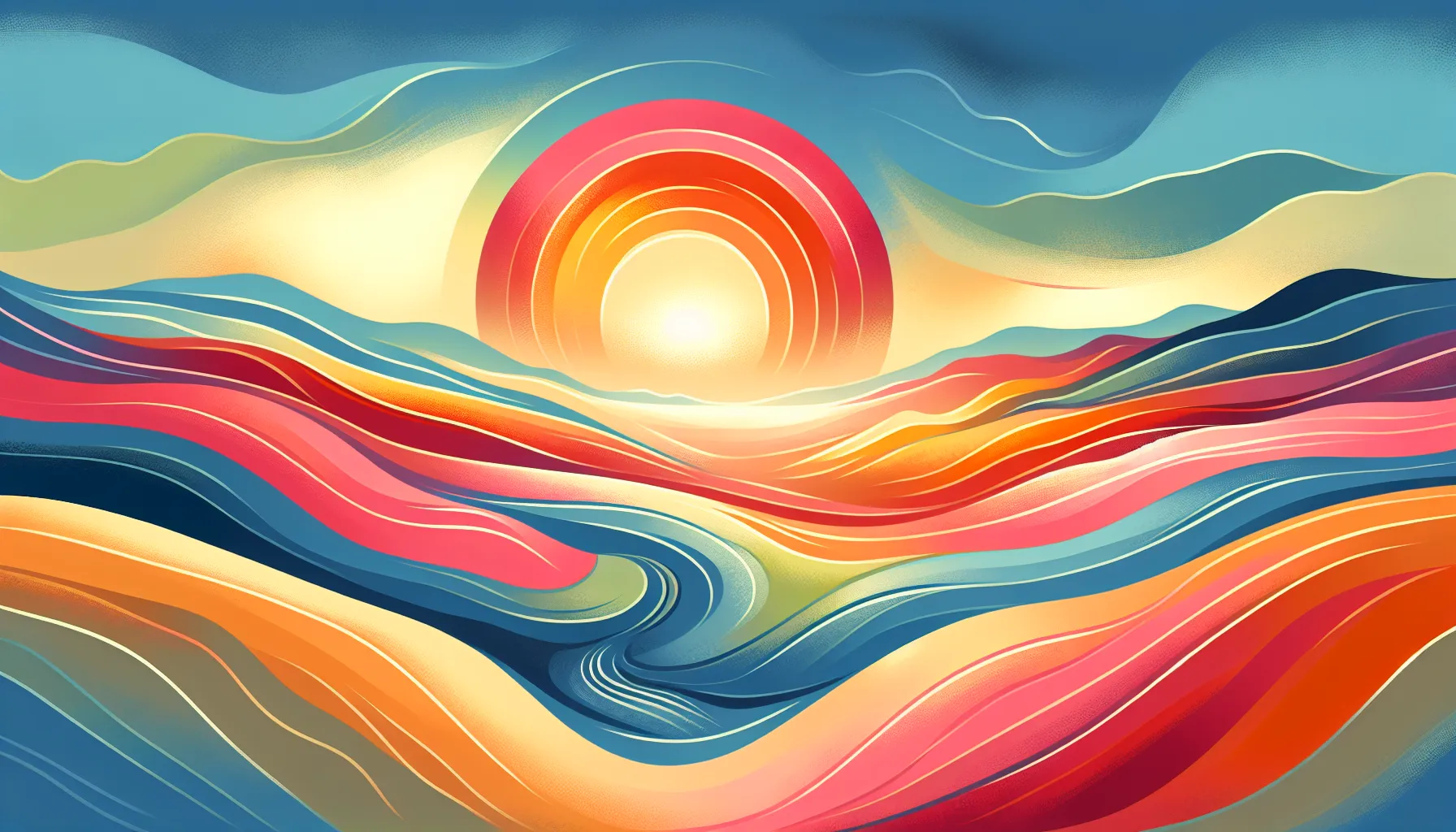 This image symbolizes the undulating path of recovery, where the warmth of dawn's light represents hope and renewal, underscoring the article's message that every sunrise heralds new beginnings on the horizon of self-discovery.