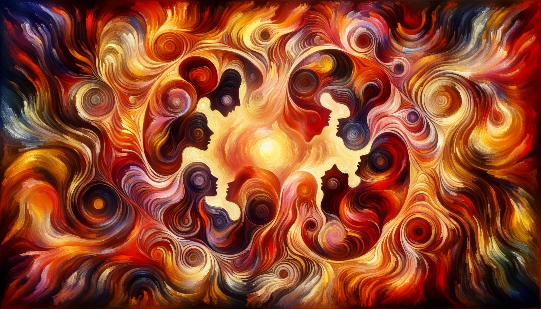 In the dance of connection, our emotions intertwine, creating a tapestry of warmth and complexity. This visual metaphor captures the essence of our deepest desires for understanding and affinity, mirroring the intricate journey we embark upon in the search for meaningful bonds.