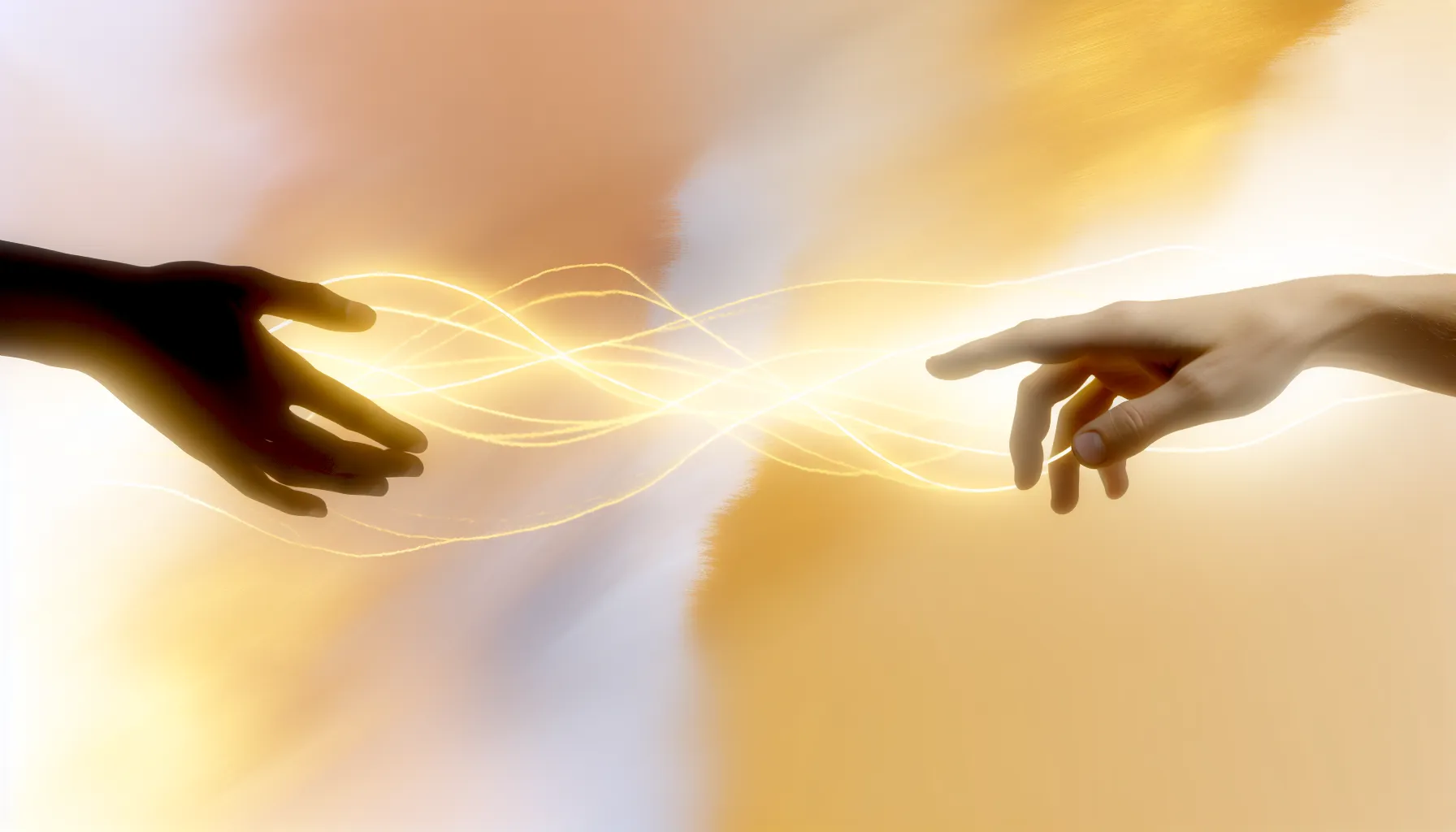 <strong>The Golden Thread of Trust:</strong> This image, with its subtle interplay of light and connection, mirrors the journey of building trust - a delicate yet powerful bond that transforms the essence of relationships.