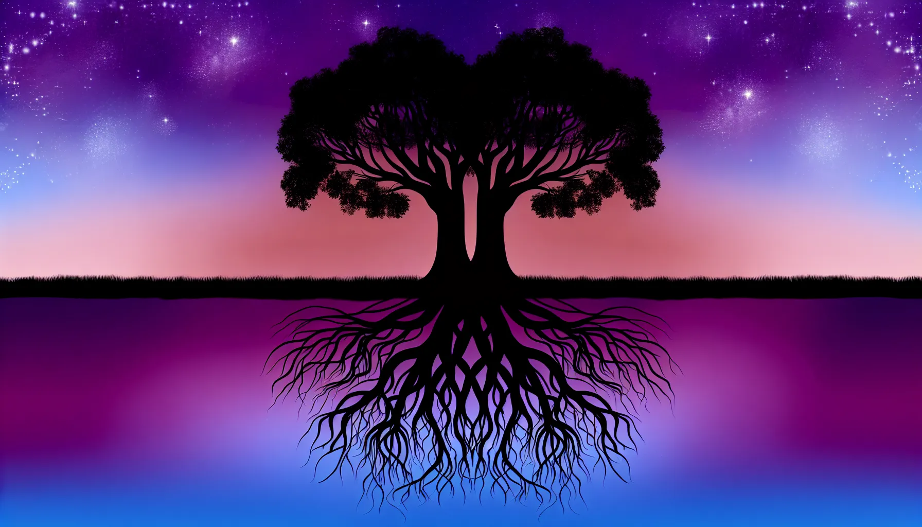 <strong>Interwoven Destinies</strong>: Like trees sharing a secret beneath the earth, a true connection lies in the entwined roots of shared values and dreams, growing ever stronger with time.