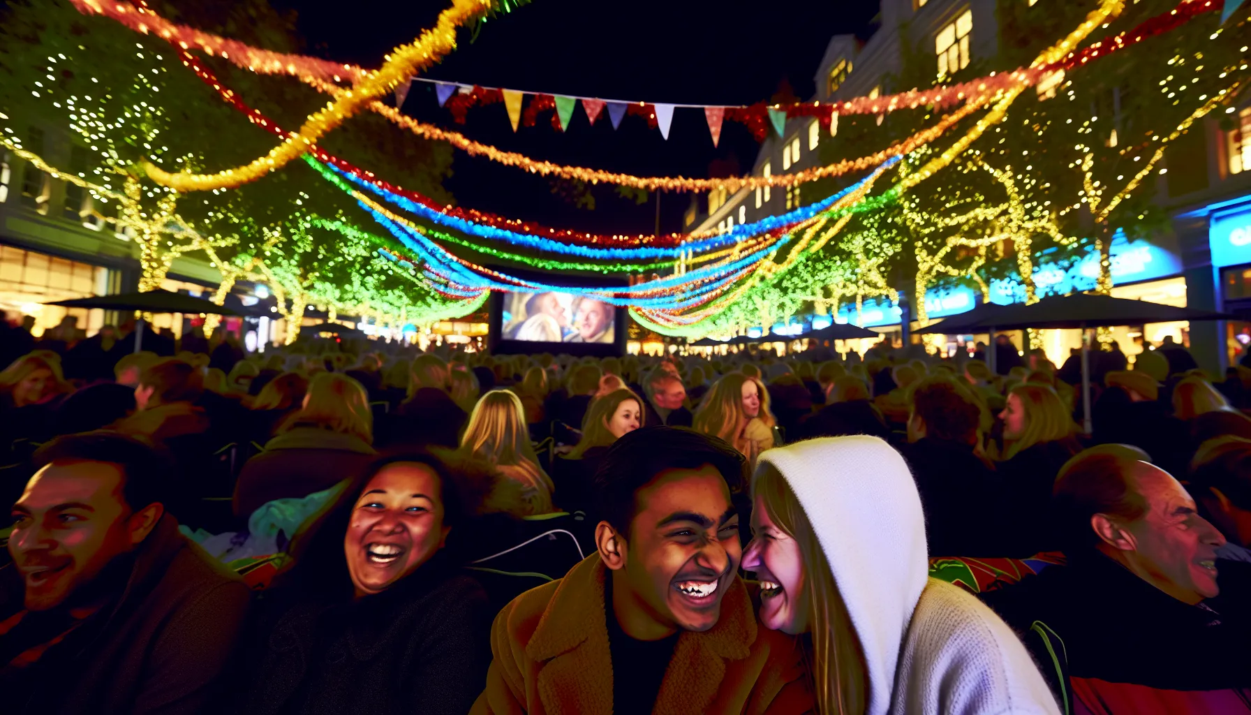 <strong>Celebrate the spirit of togetherness</strong> as you delve into the vivid revelry of a holiday fest or the shared whispers of an outdoor cinema—each setting a stage where love plays the starring role, crafting unforgettable moments against a backdrop of cultural mirth.