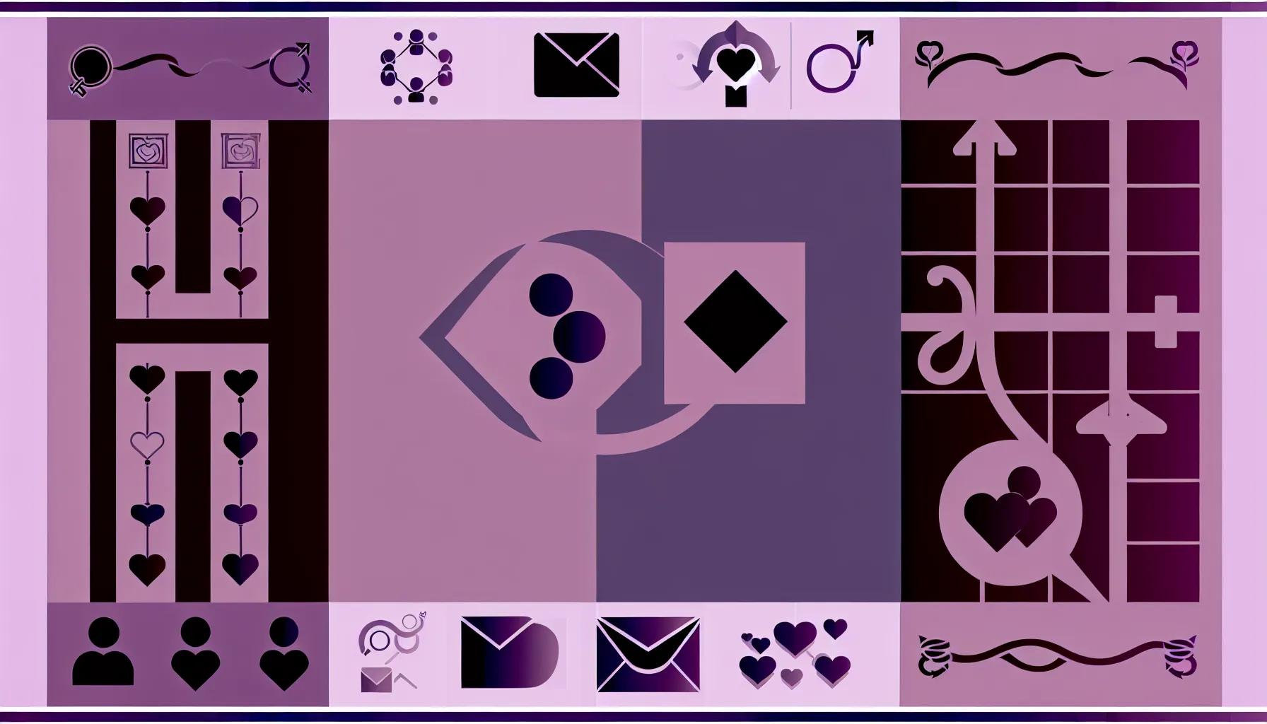 <strong>Whispers Across the Web</strong>: An iconographic dance of digital dialogue on MeetBDSM.com, where every symbol is a heartbeat in the conversation of desire.