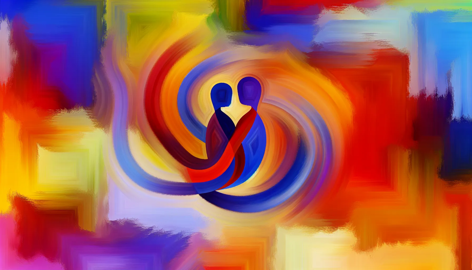 Abstract image of togetherness and celebration