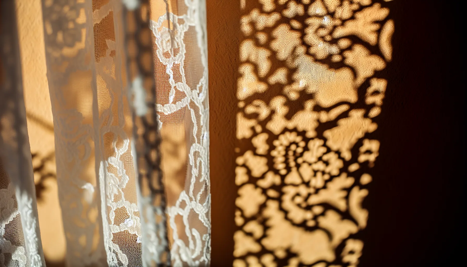 Suggestive image of lace curtains