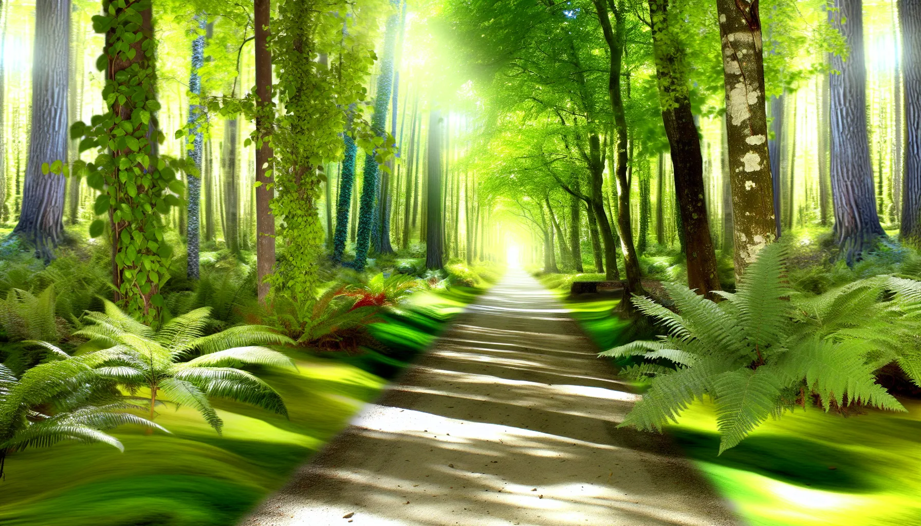 A path through a forest symbolizing new beginnings