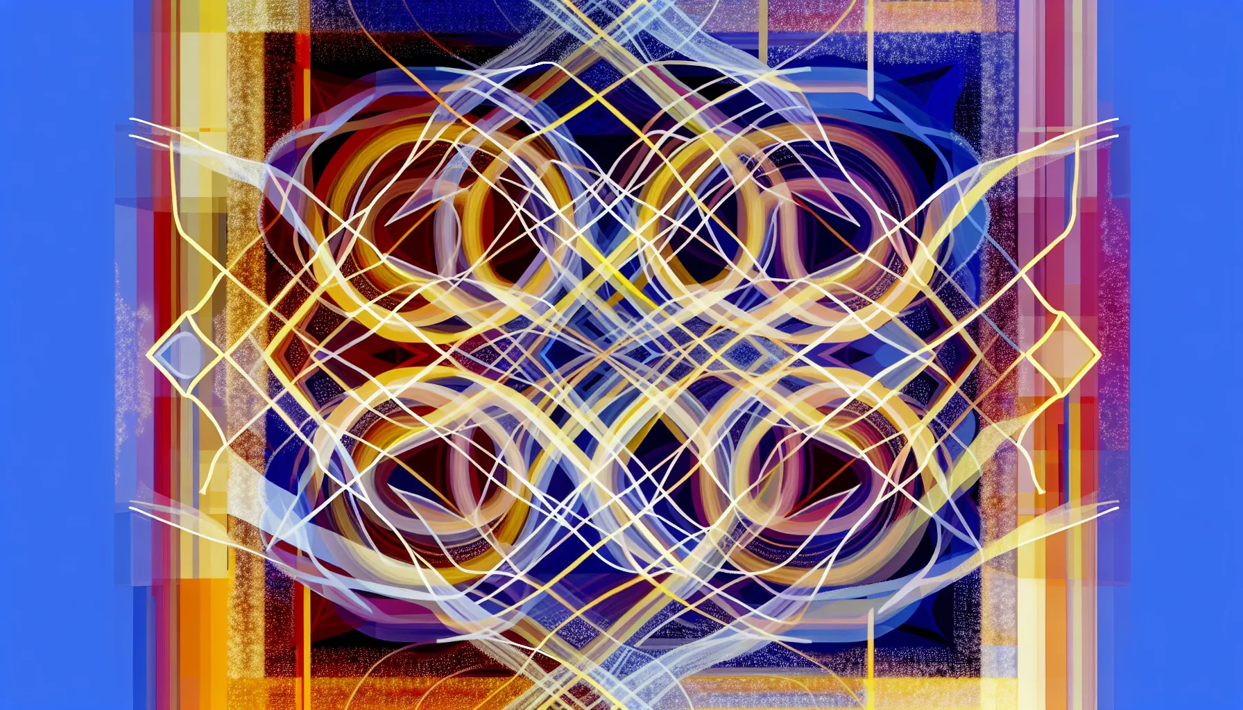 Abstract image of intertwining relationships