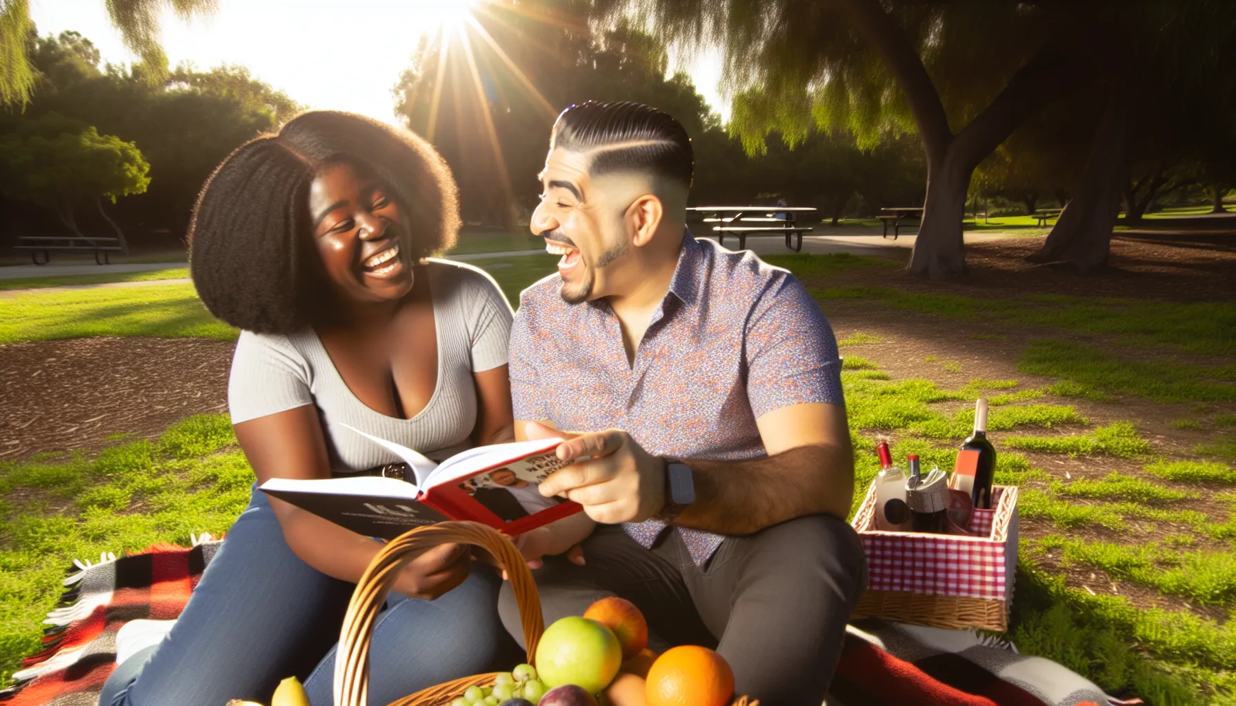 Couple enjoying a picnic while exploring relationship questions, fostering better communication